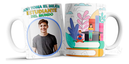 Taza Personalizada Día Del Estudiante Alumno C Foto P/regalo