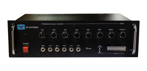 Amplificador De Potencia Avc Profesional 100 Watts Pa-1250