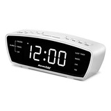 Radio Reloj Despertador Simple  Puerto De Carga Usb, Ra...