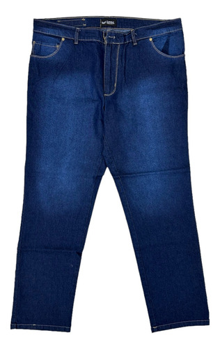Pantalón De Jean Elastizado Talle Especial - Hombre T 62/70