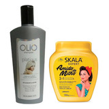 Shampoo Matizador Platinus Ads + Baño Skala Coco Nutricion