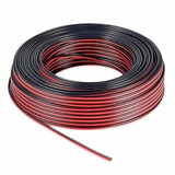 Cable De Audio Bafle Rojo Y Negro 2x0.75mm Por 10 Mts