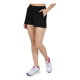 Short Urbano Lotto Smart Classic Mujer En Negro | Stock Cent