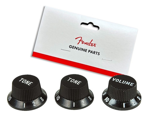 Set De Perillas Fender Para Stratocaster Black