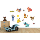 Vinilos Decorativos Infantiles Pokemon - Kit De 12 Figuras