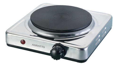 Fogão Cooktop Elétrico 1 Prato Agratto Prata