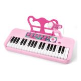 Teclado De Piano Infantil De Juguete Para Niñas, 37 Teclas,