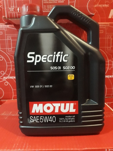 Motul Spesific 5w40 X 5lts + 1l 505.01 502.00 Sintetico