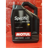 Motul Spesific 5w40 X 5lts + 1l 505.01 502.00 Sintetico