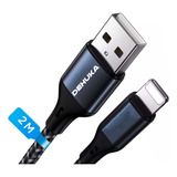 Dehuka Cable De Carga Usb Lightning Flexible Compatible Con iPhone Samsung Android Pc Tablets