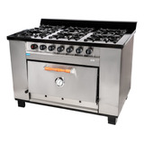 Cocina Industrial 6 H Acero Inoxidable Tecno Calor 1200