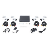 Kit Videovigilancia 4 Camaras Metal 1080p Dvr 8 Ch Color Blanco