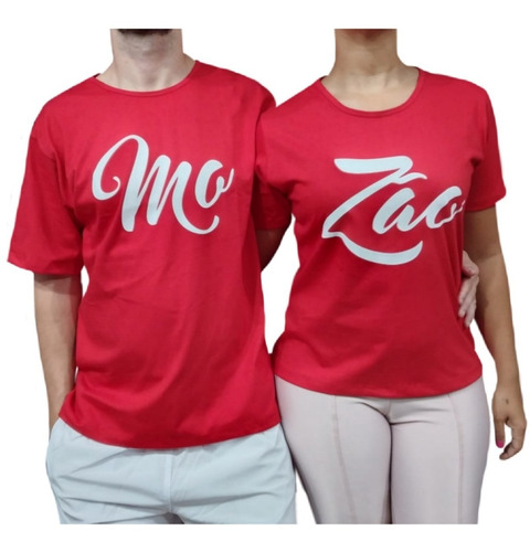 Camisas Para Casal Kit 2 Peças Iguais Camisetas Mozão Love