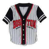 Camisa De Baseball, Boston Massachusetts, Marca Orange Kiss