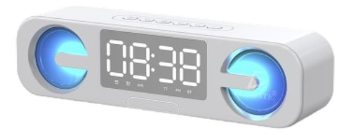 Reloj Despertador Con Alarma, Radio, Bocina Bluetooth, Luz.