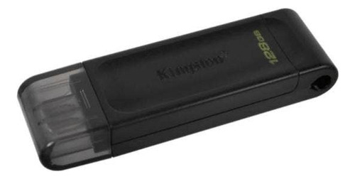 Pen Drive 128 Gb Kingston Dt70/128gb Usb 3.2 Gen 1 Preto