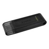 Pen Drive 128 Gb Kingston Dt70/128gb Usb 3.2 Gen 1 Preto