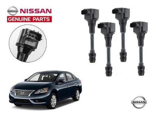 Kit 4 Bobinas De Encendido Nissan Sentra 1.8 2013 Original