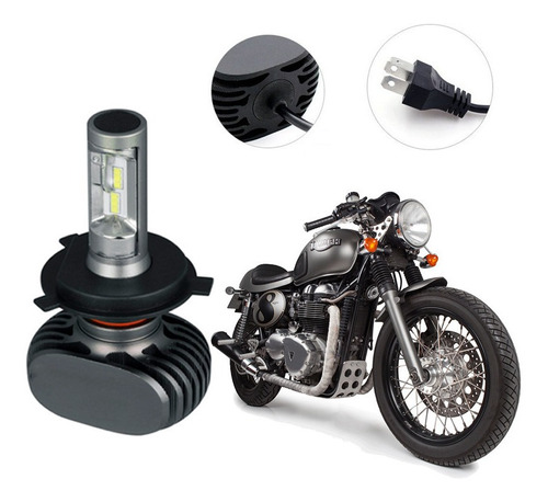 Lâmpada Ultra Led Farol Moto Triumph Thruxton 900cc 2006