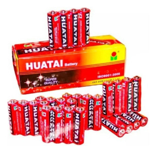 Caja Pack 40 Pilas Aa Doble A Super Battery