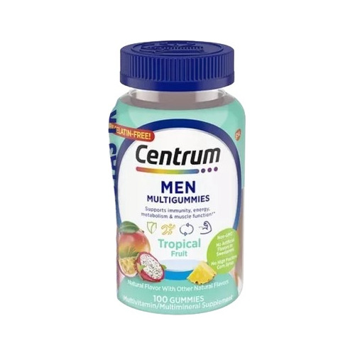 Multivitaminico Centrum Men Hombre Sabor Tropical 100 Gomas