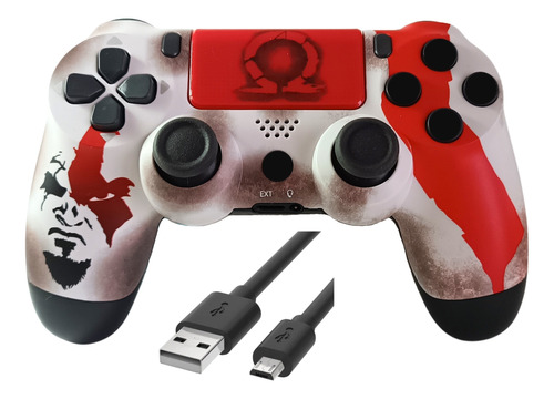 Control Joystick Inalámbrico Para Ps4 Diseño God Of War