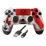 Control Joystick Inalámbrico Para Ps4 Diseño God Of War