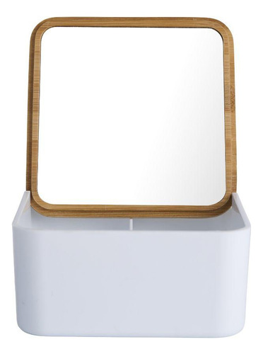 Mini Joyero Con Espejo Blanco