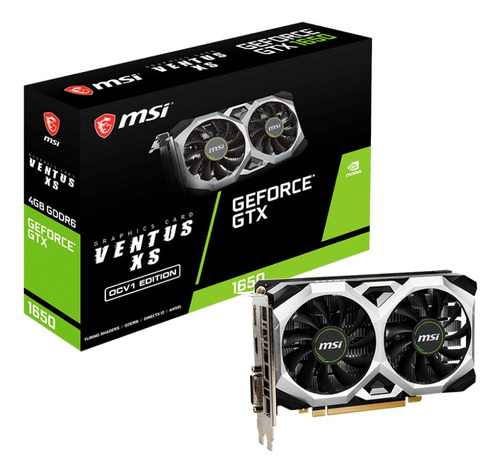 Placa De Vídeo Gtx 1650 D6 Ventus Xs 4g Ocv1 Msi Gddr6