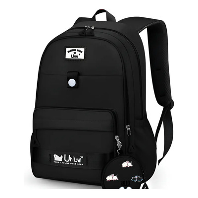 Mochila Uniuni Escolar 28L Impermeable Nylon Laptop 15.6'' Negro | Envío gratis