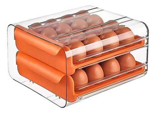  Canasta Porta Huevos X24 Organizador Con Tapa Cocina Nevera