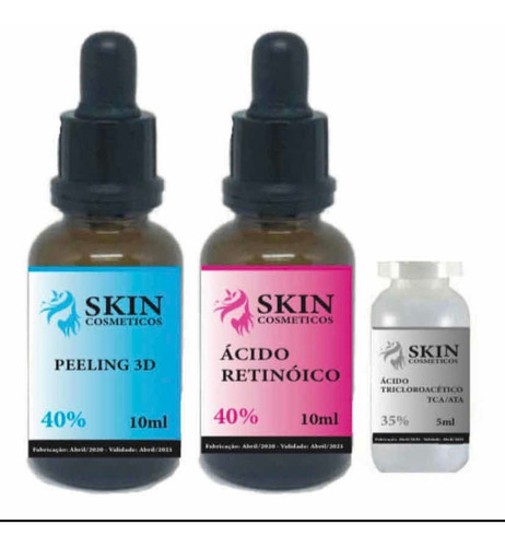 Ácido Retinoico 40%+ Ácido Tca 35%+peeling 3d 40%+ Sabonete