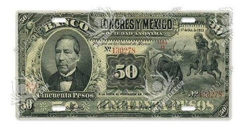 Placa Decorativa Benito Juárez Billete Antiguo Y Moderno