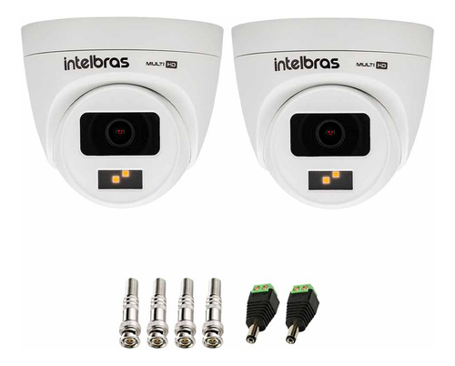 Kit 02 Câmeras Vhd 1220 D G7 Full Color Infra 20m Conectores