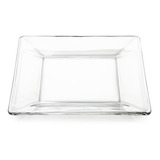 Plato Cuadrado Cristal Tempo 15.2 Cm X 15.2 Cm Crisa 