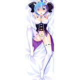 Dakimakura Rem Re Zero Ecchi Rellena 1 Vista 64x22 Cm Ml7