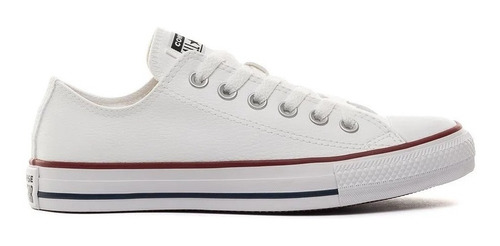 Tênis Converse All Star Chuck Taylor Cano Baixo Couro Branco