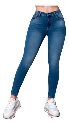 Jeans Corte Colombiano Mezclilla Suave Stretch Push Up U57