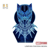 Lampara Pantera Negra Avengers 3d 7 Colores