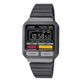 Relógio Casio Vintage A120wegg-1bdf Gunmetal Front Button