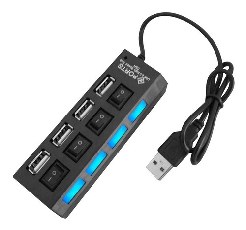 Hub Usb Para Pc Ou Celular Via Cabo Otg