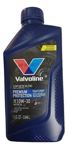 Aceite 10w30 Semi Sintetico Valvoline Pack 6lts + Filtro Foto 2