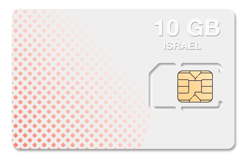 Sim Card Israel 10 Gb Navegacion Total 