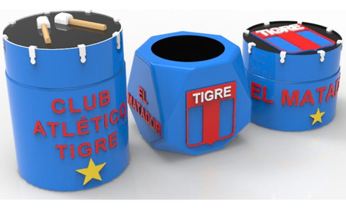 Set Equipo Matero Futbol Tigre Mate Impresion 3d