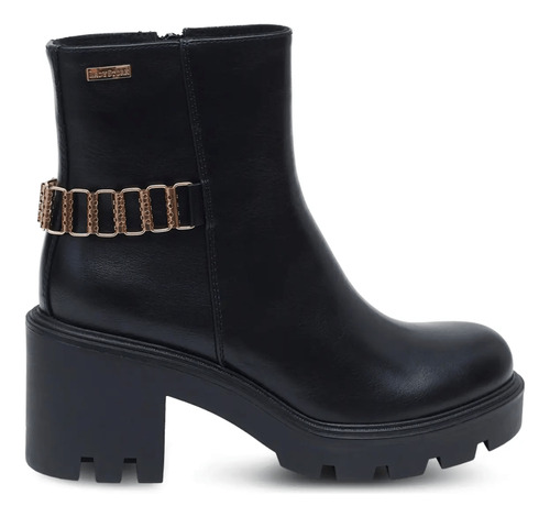 Botas Mujer Lady Stork Rebeca Negras Con Taco