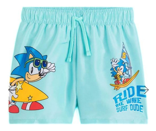 Malla Short Personaje Sonic Niños