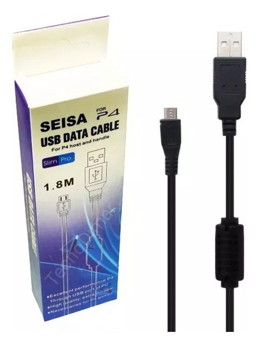 Cable Joystick Ps4 Carga Y Datos Micro Usb 1,8m C/ Filtro