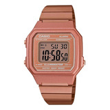 Reloj Digital Casio 5avt Oro Rosado Unisex Color De La Correa Rosa