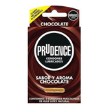 Prudence Sabor Y Aroma A Chocolate 3 Condones Premium