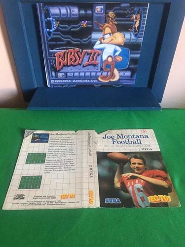 Master System Joe Montana Footbal Encarte Original